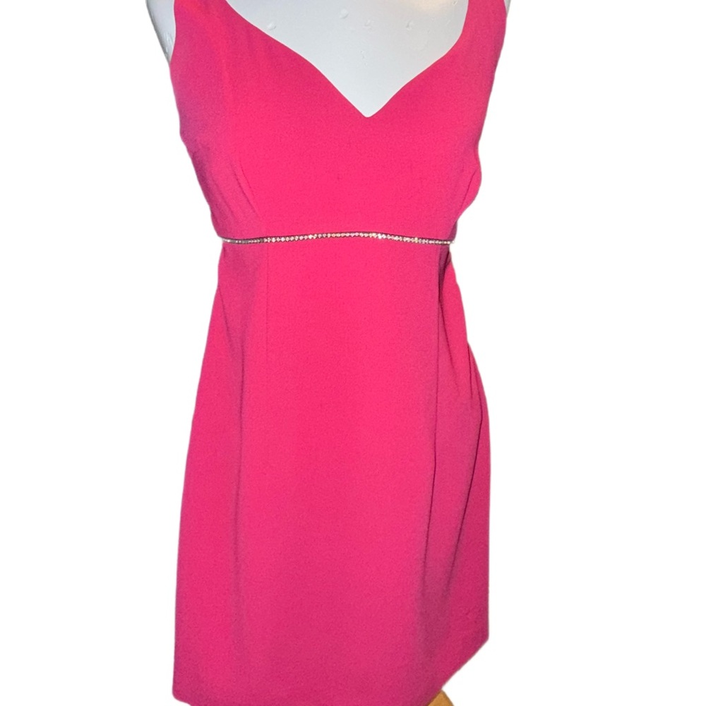 Elegant Pink Sleeveless Dress